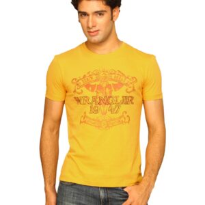 Wrangler Men's Authentic Embro Orange T-shirt