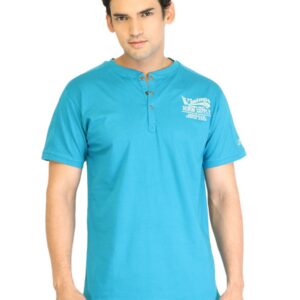 Locomotive Men Solid Blue TShirt