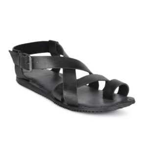 Estd. 1977 Men Black Sandals