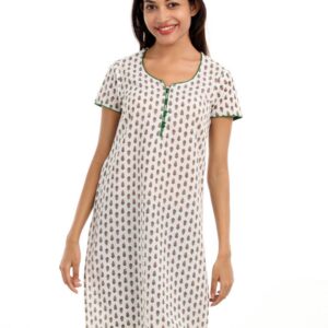 Vishudh Women White Printed Kurta