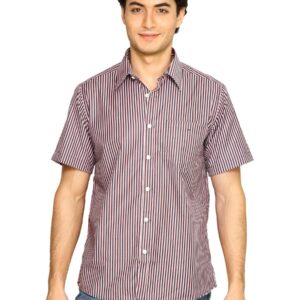 Indigo Nation Men Stripes Shirt Black Shirts