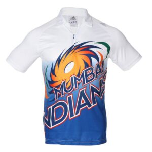 ADIDAS Men's Mumbai Indians White Polo T-shirt