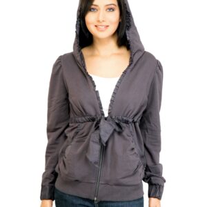 United Colors of Benetton Women Solid Grey Jacket