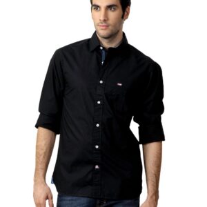 Arrow Sport Men Black Slim Fit Shirt