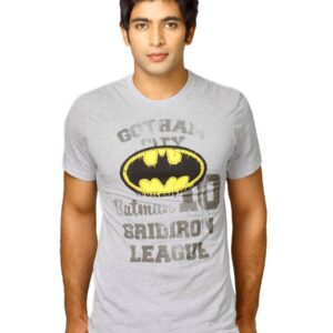Batman Men's Applique Grey Heather T-shirt