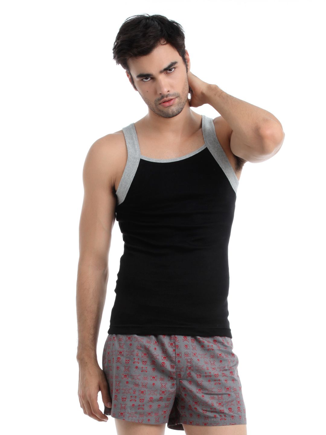 Chromozome Men Black Innerwear Vest