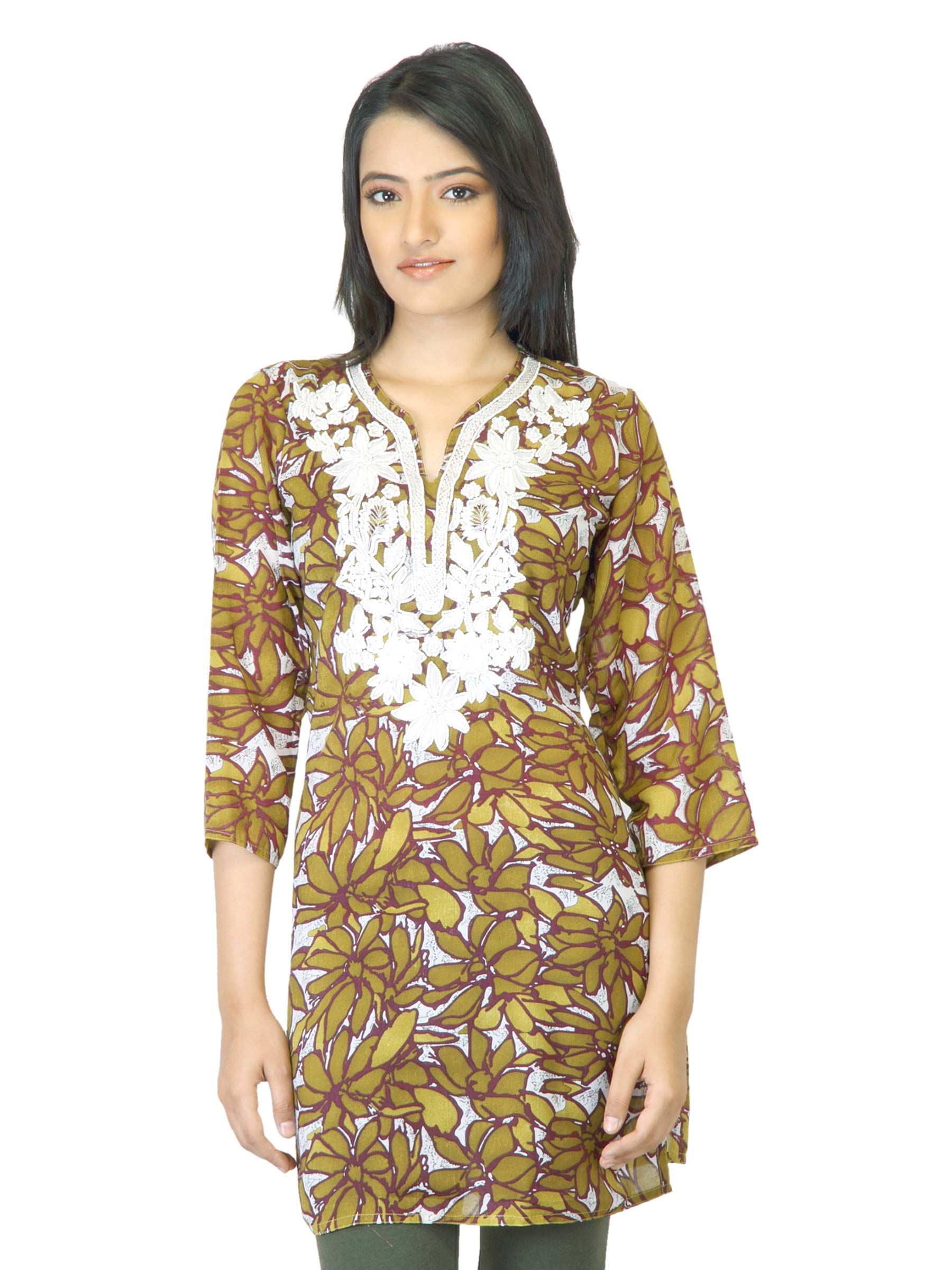 Aneri Women Lily Green Kurta