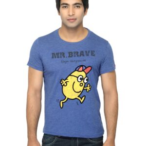 Mr. Men Printed Blue T-shirt