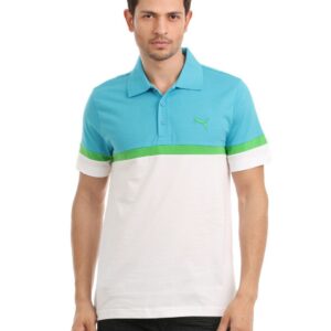 Puma Men Blue & White T-shirt