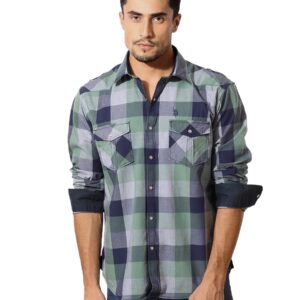 U.S. Polo Assn. Denim Co. Men Check Green Shirt