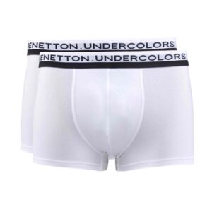 Undercolors of Benetton Men Pack of 2 White Boxer Trunks