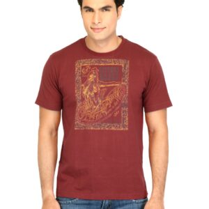 Facit Men Smart Maroon Tshirt