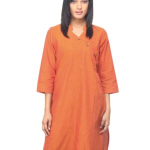 Fabindia Women Orange Kurta