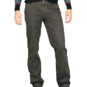 Probase Men Solid Brown Trouser