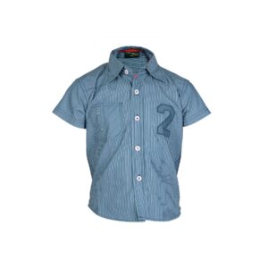 Doodle Kids Boy Striped Blue Shirt