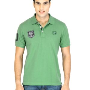 Timberland Men Solid Green  Plo T-Shirts