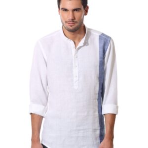 Wills Lifestyle Men White Mura Shirt