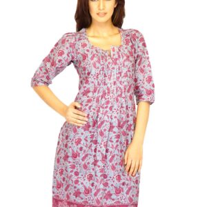 W Women Printed Grey Kurtas