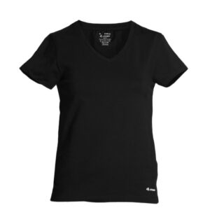 Jockey Women Black V-neck T-Shirt