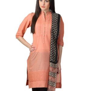 Fabindia Women Black Dupatta