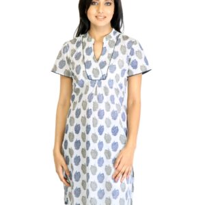 Visudh Blue Printed Ethnic Kurta