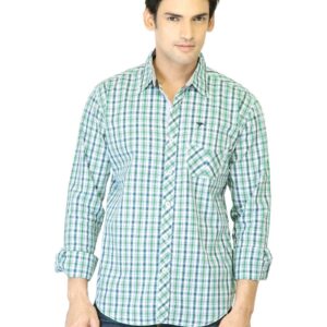 Highlander Men Green Check Shirt