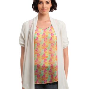 Femella Women Off White Summer Cape Top