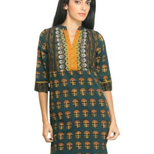 Mother Earth Women Green Kurta