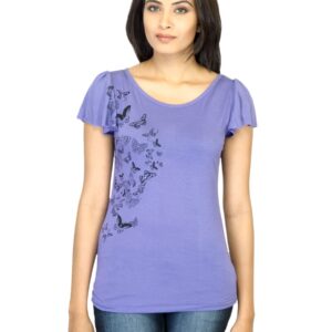 Jealous 21 Women Printed Lavender Top