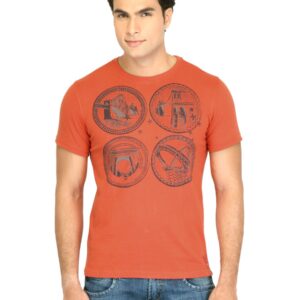 Facit Men Smart Orange Tshirt