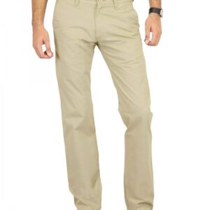 Highlander Men Classic Chinos Beige Trousers