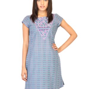 W Women Printed Purple Kurtas