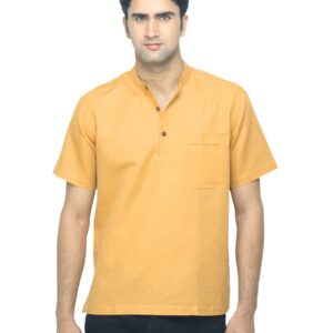 Fabindia Men Mustard Kurta