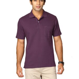 Proline Men Purple Polo T-shirt