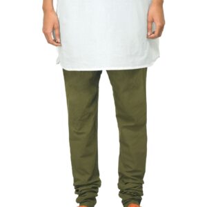 Fabindia Women Olive Cambric Churidar