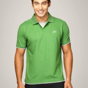 Proline Men Green Polo T-shirt