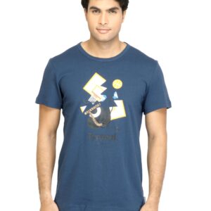 ADIDAS Originals Men Graphic Blue Tshirt