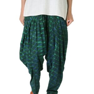 Fabindia Women Printed Green Patiala