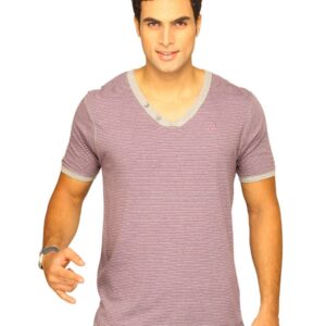 Wrangler Men's Minstrel Shoulder Loop Purple T-shirt