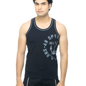 Spykar Men Black Innerwear Vest