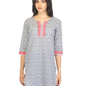Aurelia Women Printed Black Kurta