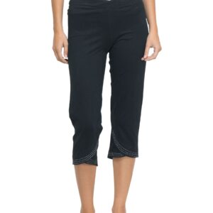 Urban Yoga Women Black Capris