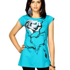 Jealous 21 Women Band With Blue Top
