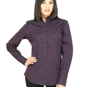 United Colors of Benetton Women Solid Purple Shirt