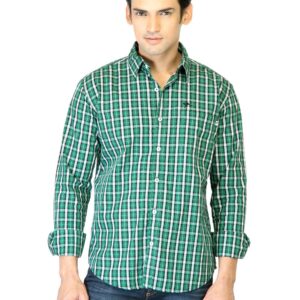 Highlander Men Green Check Shirt