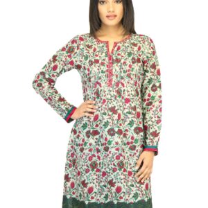 BIBA Women Printed White Kurta