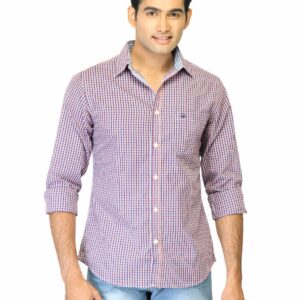 United Colors of Benetton Men Check Blue Shirts