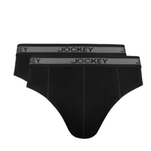 Jockey ELANCE Men Black Pack of 2 Briefs 1010