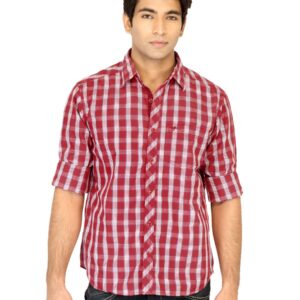 Highlander Men Check Red Shirt