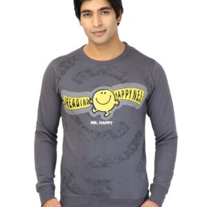 Mr. Men Men Spreading Happiness Charcoal Tshirts